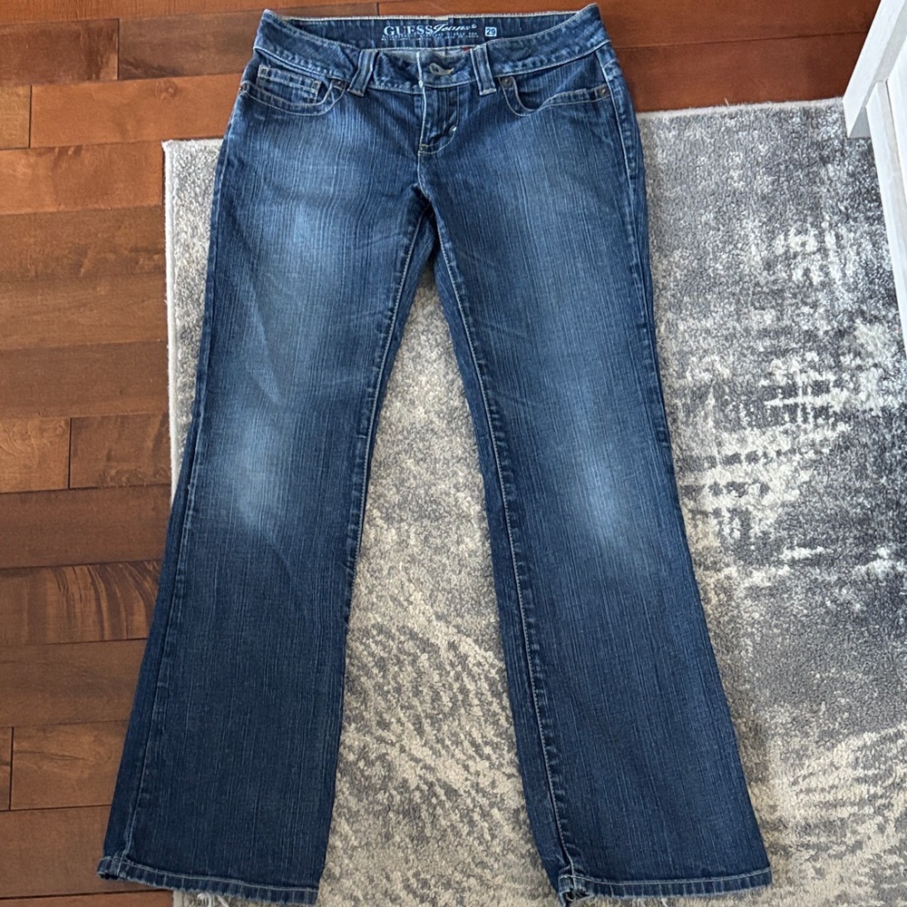 GUESS Women's Dark Blue Bootcut Jeans